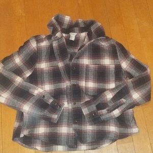 Women's forever 21 small cropped flannel